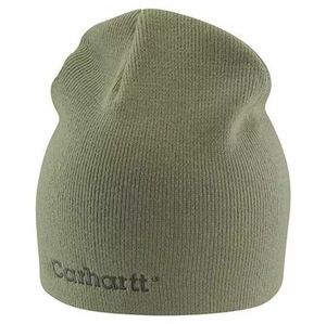 Carhartt Women's Green logo Solid Knit Hat NEW